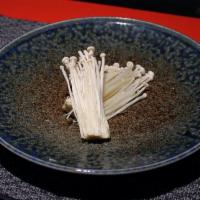 Enoki Mushrooms · Long, thin, white mushroom with a mild flavor and crunchy texture,