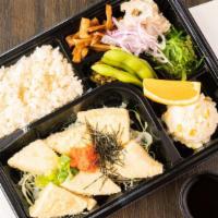 Agedashi Tofu Bento · Deep Fried Tofu , 6 kinds of small dishes and rice
