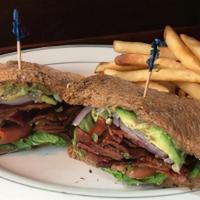 Royal Exchange BLT · Double applewood-smoked thick-cut bacon, tomatoes, red onion, sliced avocado, crispy lettuce...
