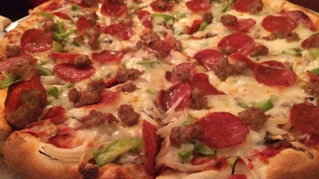 1. Viva Italiano Special Pizza · Sausage, salami, pepperoni, mushrooms, bell peppers and onions.