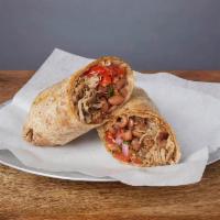 MEXICAN BURRITO :: · Pinto beans, pico de gallo, and your choice of meat