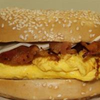 11. Meat with Egg & Cheese on Bagel · Bacon, or Ham, or Sausage