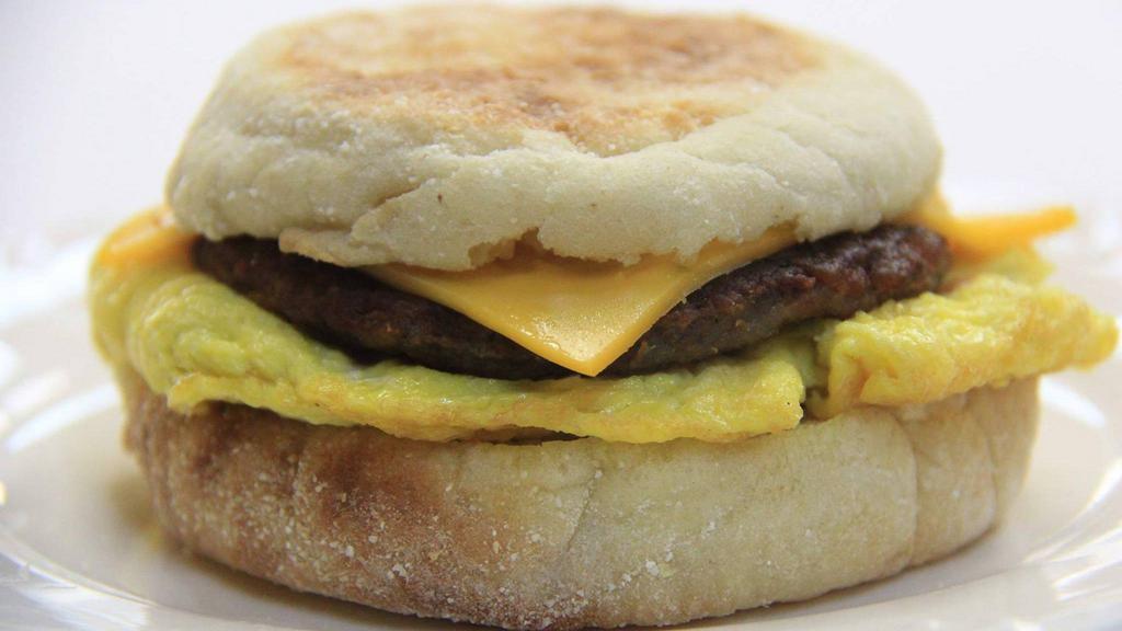8. Meat with Egg & Cheese on English Muffin · Bacon, or Ham, or Sausage