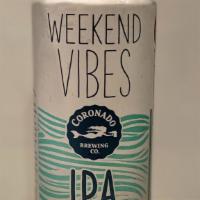 Weekend Vibe IPA (16 oz) · Coronado Brewing Company, Coronado, CA: 638% ABV The aroma has a slight impression of sweetn...