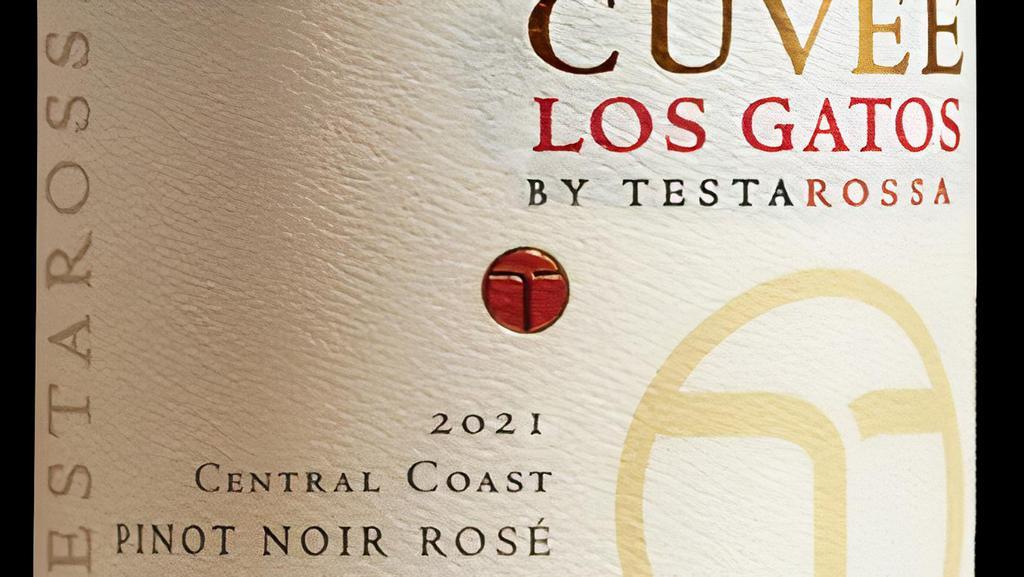BTL Rose of Pinot Noir,  Testarossa , 2021 · Testarossa, Los Gatos, 2021: Central Coast, CA. “Brilliant blush hue. Enchanting aromas of peach, melon, ripe grapefruit, and raspberry. Thereafter, notes of marmalade, crème brulee, and orange add complexity. These qualities persist on the palate and are framed by a fresh, brisk, and vibrant texture. This Rosé of Pinot Noir finishes with decadence. Enjoy now through 2023.”