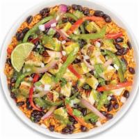 Baja Bowls · Your choice of protein with Baja rice, choice of black or pinto beans, roasted veggies, sals...