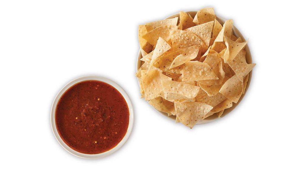 Chips and Salsa (8oz) · 8 oz of your favorite salsa served with freshly made tortilla chips.