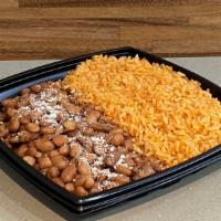 Rice And Beans Plate · Your choice of pinto or black beans served with Baja rice.