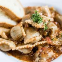 Meat Ravioli with Meat Sauce (1/2 Pint) · 