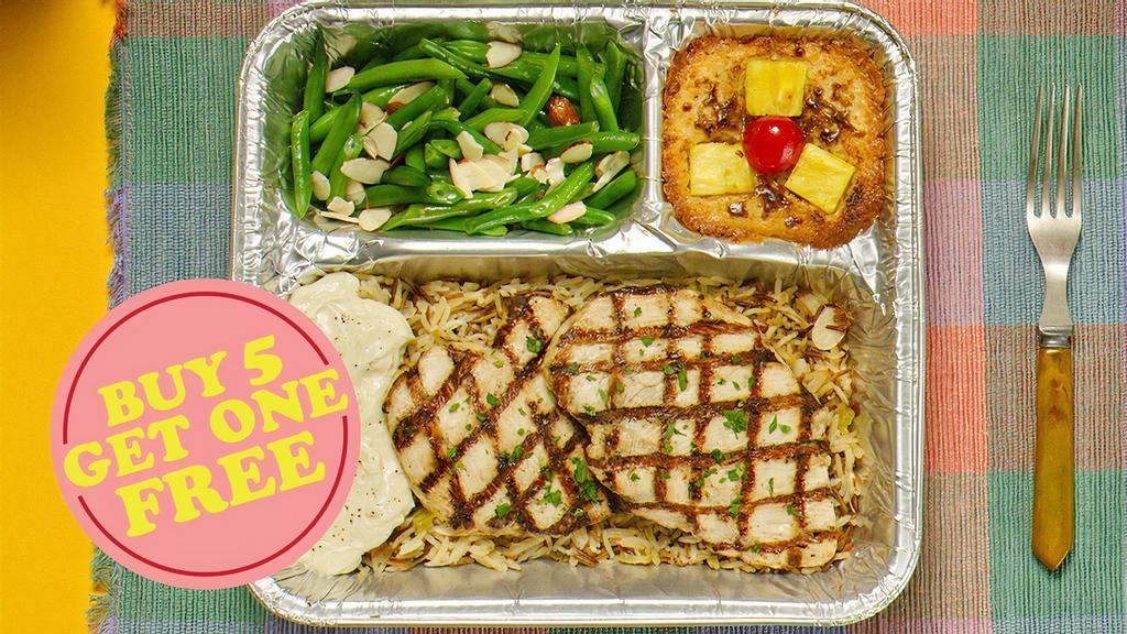 Tv Dinner Buy 5 Get One Free · Choose 6 of any of our TV Dinners that are made in-house, frozen in retro-style trays and ready to pop in the oven when you need them