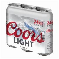 Coors Light, 3Pk-24Oz (4.2% Abv) · Crisp and refreshing American style light pilsner [4.2% abv]. Must be 21 or over to purchase...