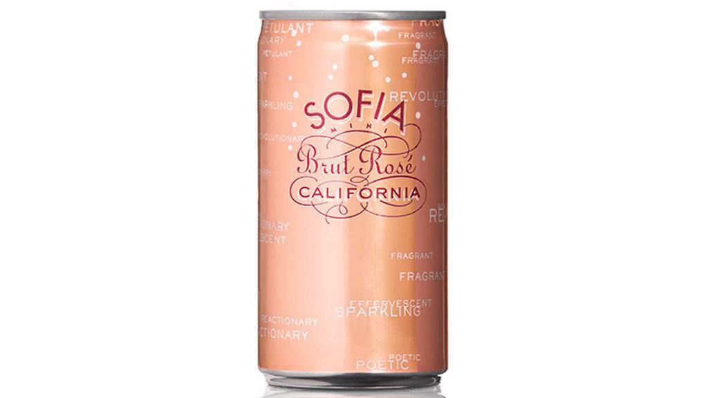 Sofia - Brut Rose - California · Light effervescence, crisp natural acidity, and a light creamy texture
