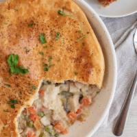 Chicken Pot Pie · made with our housemade filling of roasted chicken and slow-cooked vegetables [1320 cal].