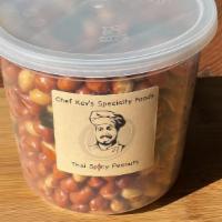 Thai Spicy Peanuts 1 lb. Tub · Thai style spicy peanuts with lemongrass and lime flavor.