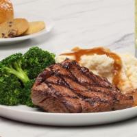5 Oz. Sirloin Steak · USDA hand-cut Sirloin Steaks seasoned and flame-broiled to perfection.