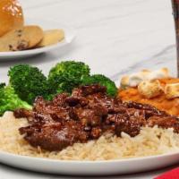 Bourbon Street Chicken  · This Golden Corral favorite is marinated for 12 hours in a sweet & savory sauce and served o...