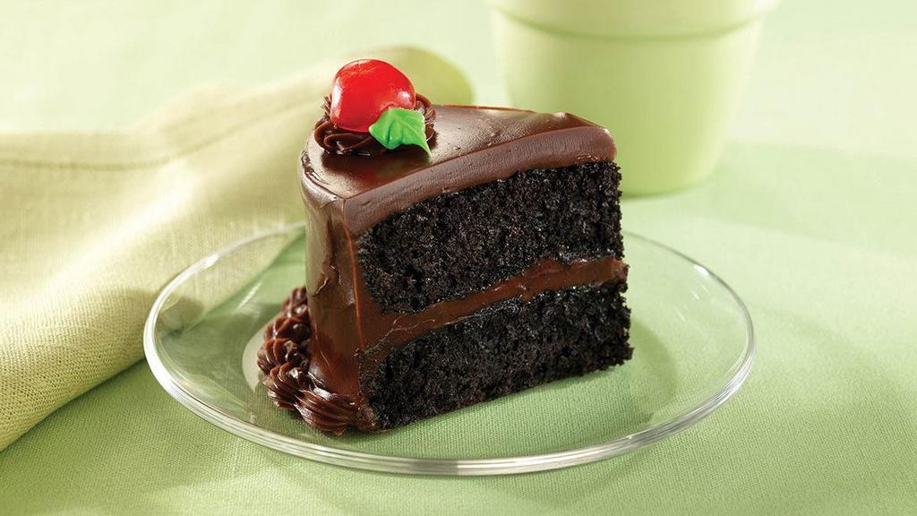 Chocolate Cake · Available whole, half, or by the slice.