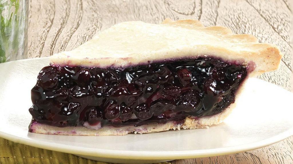 Blueberry Pie  · No sugar added. Served by the slice.