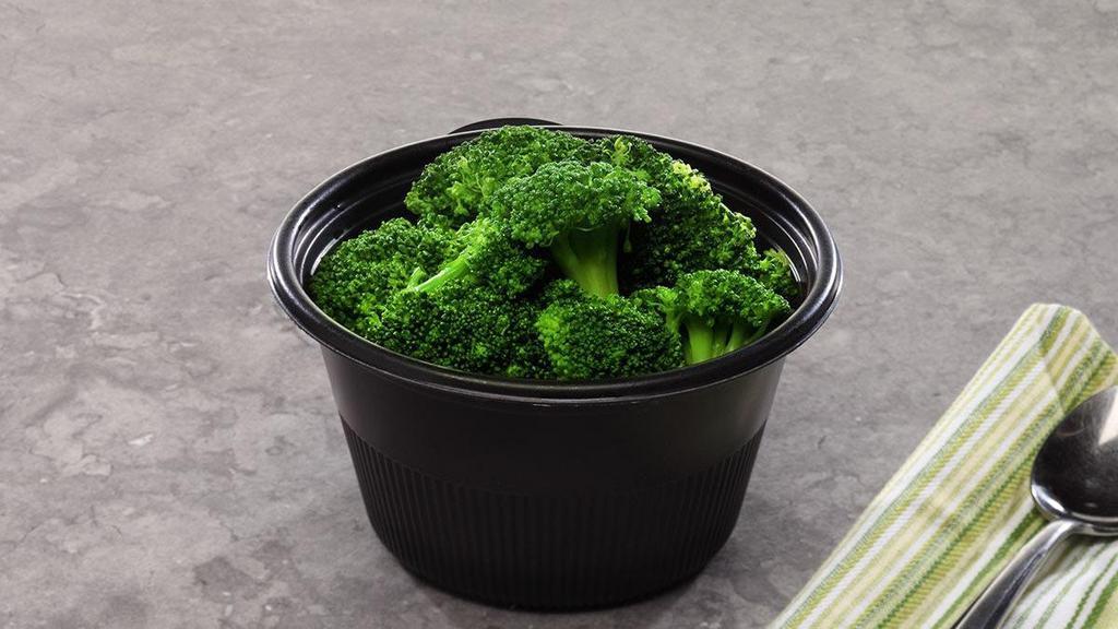 Steamed Broccoli · Served in a 24 oz. bowl.