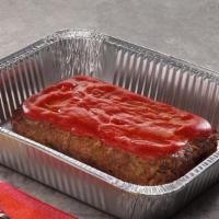 Meatloaf · Grandma's recipe made daily with a delectable mix of ground beef and pork. Serves 6 people.