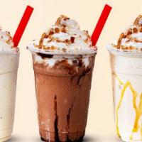 Waffle Crunch Shake · Our thick milkshakes topped with hand-made waffle crunch.