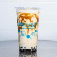 Tiger Milk Tea · Organic Milk with Brown Sugar Boba