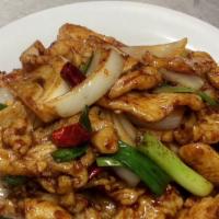 #22. Mongolian Chicken 蒙古鸡肉 · Spicy.