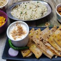 Gobi Paratha Thali · Two Paratha good for a meal