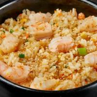 Rackin' Shrimp Rice · A classic fried rice recipe. Shrimp, rice, egg and chopped vegetables.. Choose your serving ...