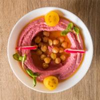 Beet Hummus · Come with Pita Bread