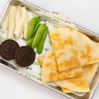 Kids' Quesadilla · Toasted flour tortilla with melted cheddar cheese | sub corn tortilla - no charge | 300 - 45...