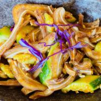 Thinly Sliced Pig ear · Spicy. With Spicy Sauce.