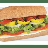 Veggie & Cheese · American, provolone, lettuce, tomatoes, onion, banana peppers, roasted red peppers, vinegar,...