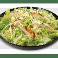 Chicken Caesar · Romaine lettuce blend, grilled chicken breast and parmesan