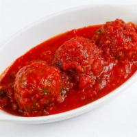 Catering Polpette Alla Campagnola · Ground beef, veal and pork meatballs tomato sauce and parmigiana reggiano.