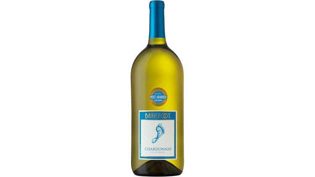 Barefoot Cellars Chardonnay | 1.5 L · Barefoot Chardonnay is a bright white wine with notes of crisp green apples, sweet peaches and highlights of honey and vanilla. More dry than sweet, Chardonnay delivers bold flavor with a smooth finish.