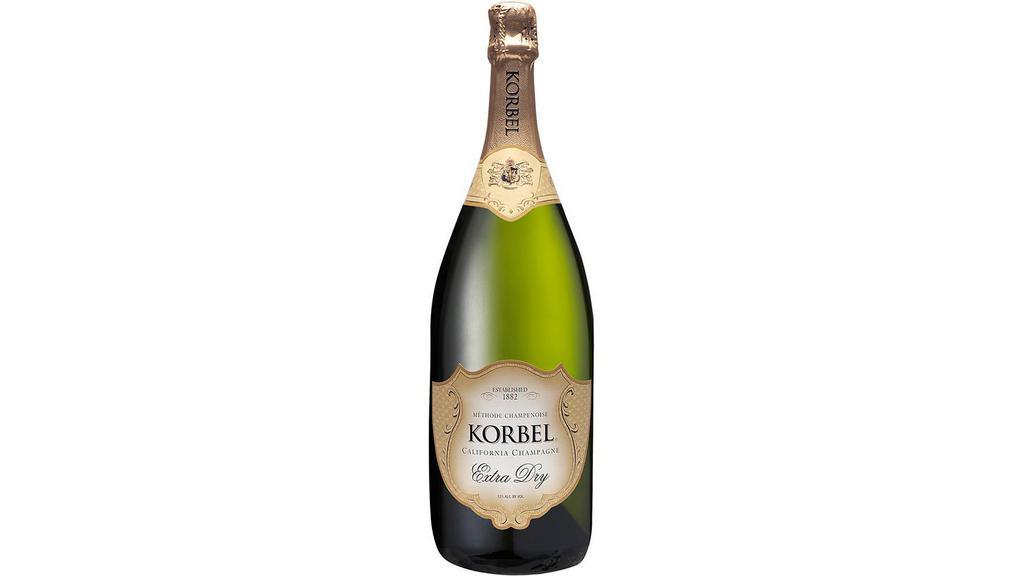 Korbel Extra Dry (750 Ml) · KORBEL Extra Dry is a fresh, off-dry California champagne that is light, luscious and always a crowd favorite. It features delightful flavors of bright citrus, vanilla and spice.