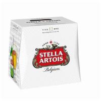 Stella Artois | 12-Pack, 12 oz Bottles · 12 pk, 11.2 oz bottles. 5% alcohol. Premium blonde lager beer imported from Belgium