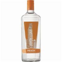 New Amsterdam Peach Vodka (1.75 L) · New Amsterdam Peach offers notes of succulent peach flavor, and is rounded out with orange b...