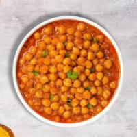 Chana All Masala · Chickpeas cooked in a tomato and onion gravy with Indian spices.