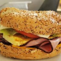  Bagel with Egg & Meat · SCRUMBLE EGGS  WITH YOUR CHOICE OF MEAT