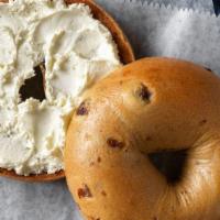 Single Bagel with Shmear · Any of our fresh, baked bagels.