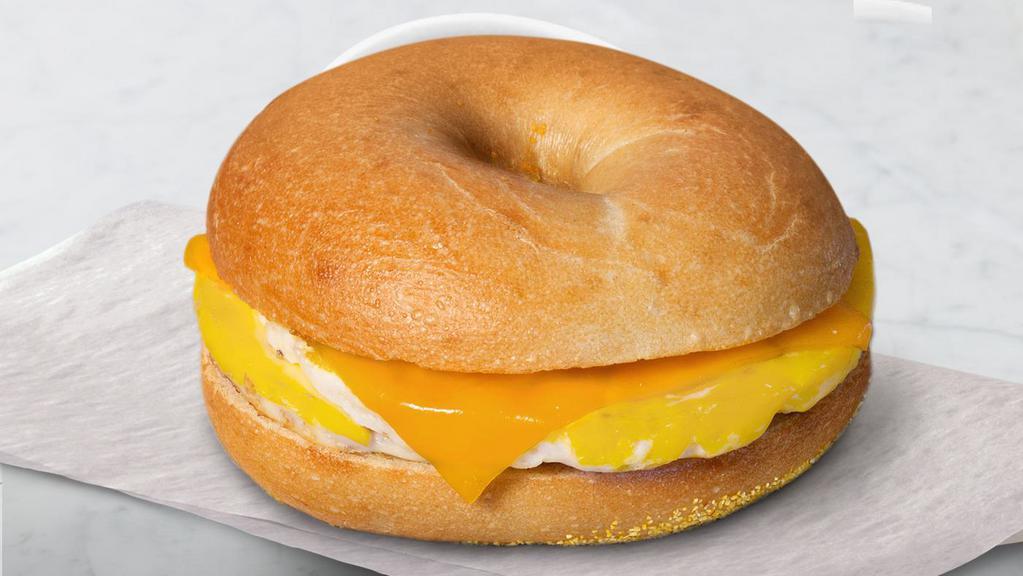 Cheddar Cheese · Cage-free egg and melted cheddar cheese.