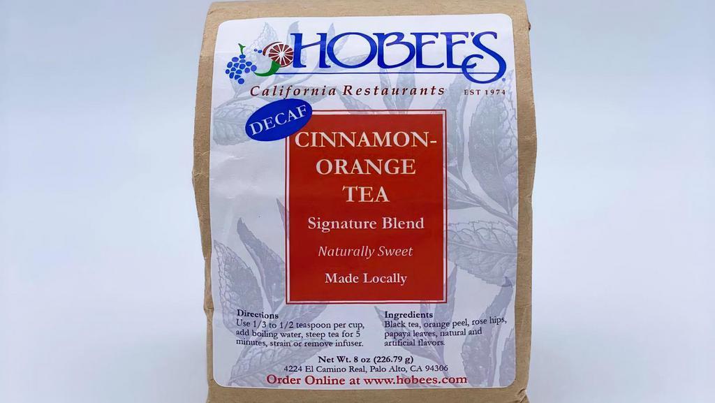 Hobee's DECAF Cinnamon Orange Tea · 8 oz bag of loose DECAF Hobee's Cinnamon Orange Tea.