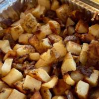 Hashbrowns · Hobee's country-style hashbrowns and seasoning salt