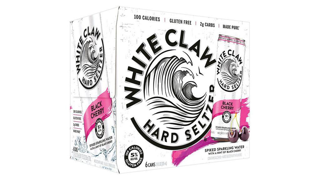 White Claw Hard Seltzer Black Cherry Can (12 oz x 6 ct) · Our most popular flavor, Black Cherry seamlessly balances the tartness and sweetness of a ripe summer cherry. It's the perfect introduction to the crisp, refreshing taste of White Claw® Hard Seltzer.