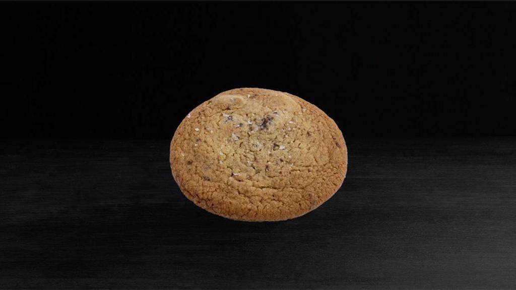 Chocolate Chip Cookie with Sea Salt · baked with Guittard dark chocolate chunks