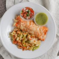 Enchilada (1) · You have the choice of red, green, or mole sauce
