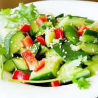 Cucumber Salad · 手拍黃瓜. Spicy jalapeno, cucumber and cilantro in spicy garlic sauce. *SPICY