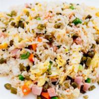 Sour Bean Fried Rice with Ham · 酸豆角炒飯